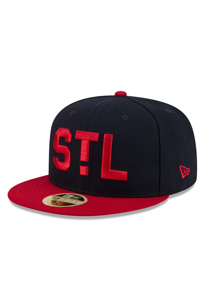 Men's New Era Navy/Red St. Louis Cardinals 2026 Baseball Hall of Fame 59FIFTY Fitted Hat, Alternate, color, Navy