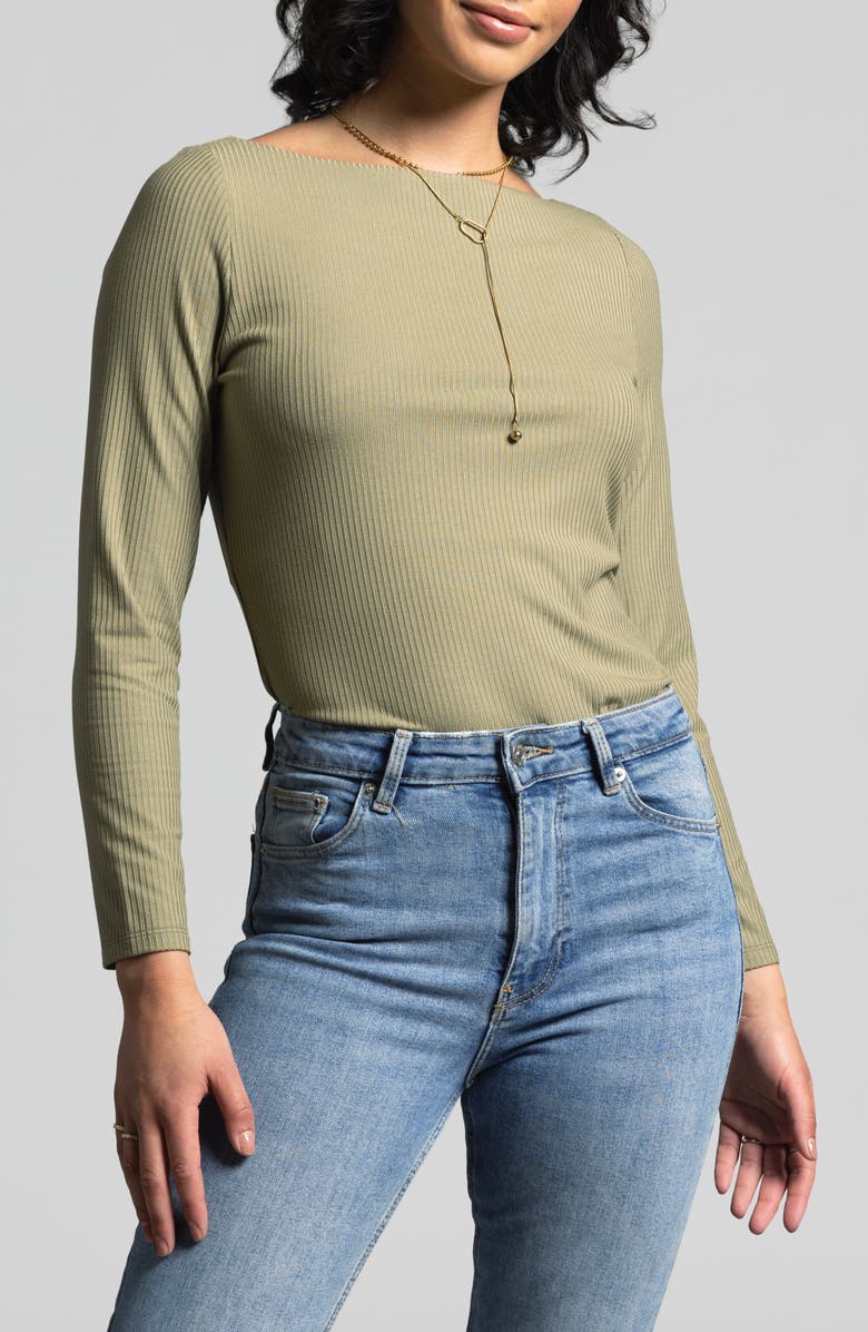 WEEKEND LOS ANGELES Arabella Rib Top, Main, color, Bonsai