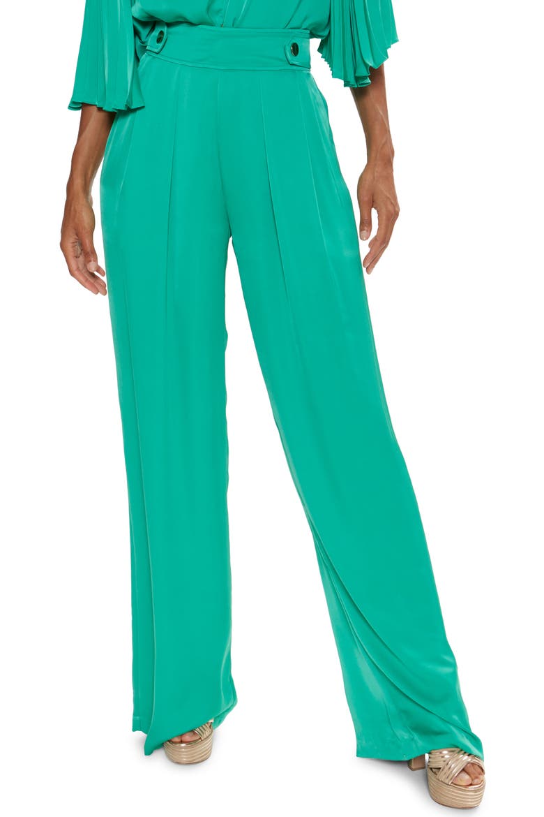 Leanna Wide Leg Pants, Main, color, SEA GREEN