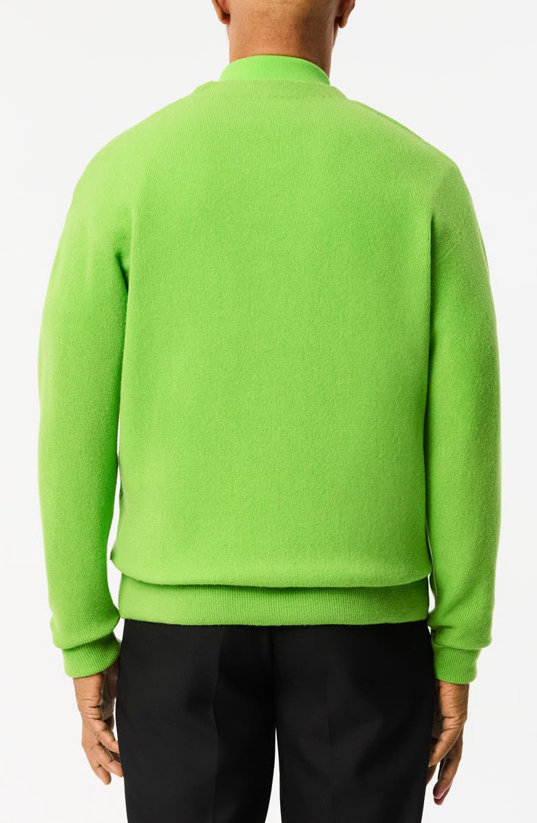 Lacoste Relaxed Fit Wool Cardigan, Alternate, color,