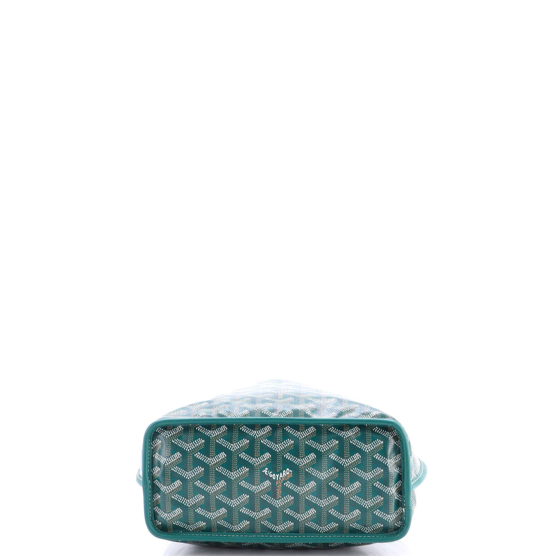 Pre-Owned Goyard Anjou Reversible Tote Coated Canvas Mini, Alternate, color, Green