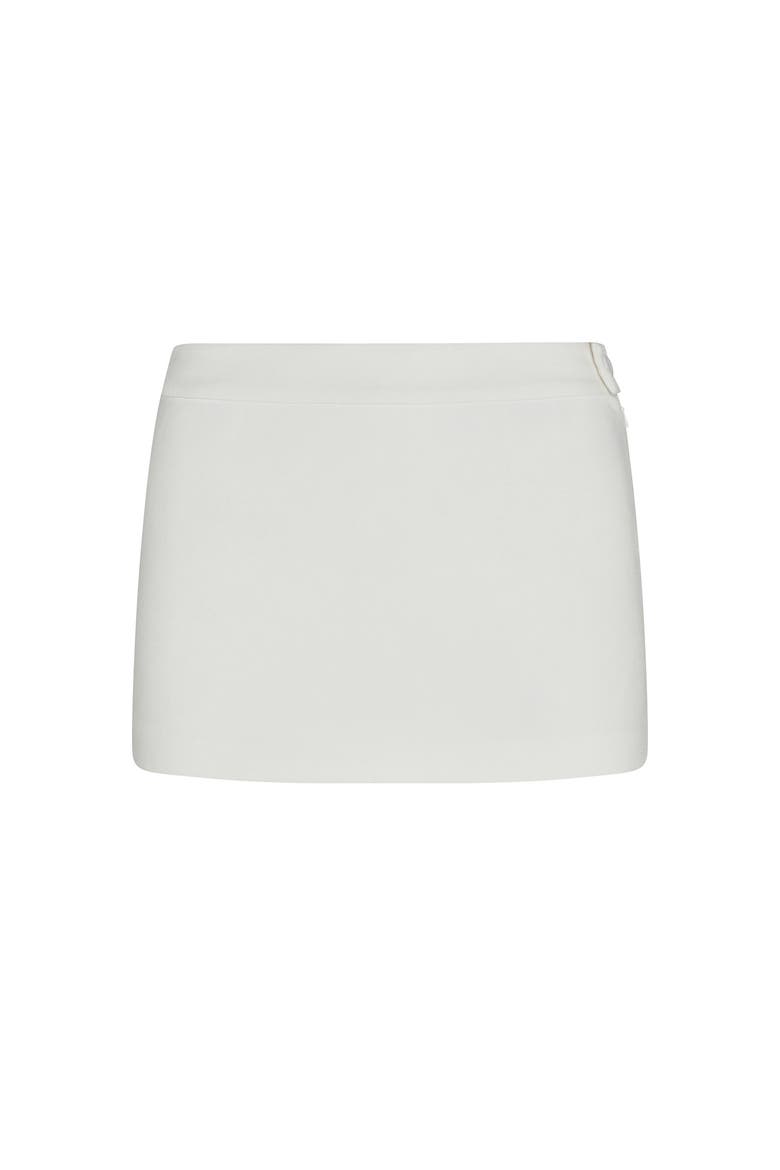 Classic Column Micro Mini Skirt, Alternate, color, White