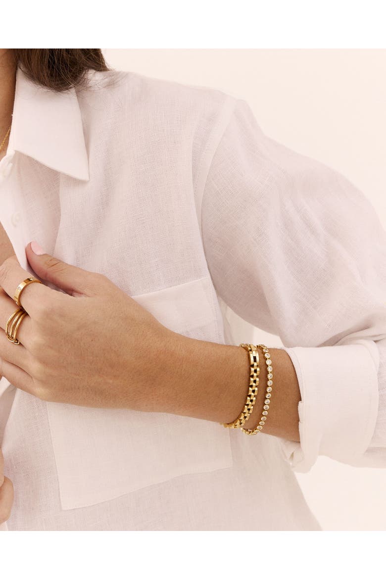 Mini Bennett Watch Band Bracelet, Alternate, color, Gold - 6.5