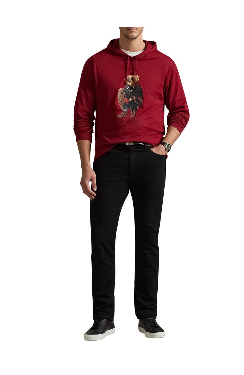 Polo Ralph Lauren Big & Tall Holiday Bear Hoodie, Alternate, color, Holiday Red