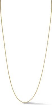 Ember Fine Jewelry 14K Gold Thin Wheat Chain Necklace