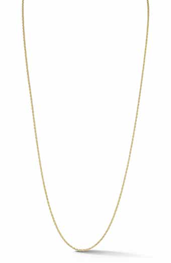 Ember Fine Jewelry 14K Gold Thin Wheat Chain Necklace