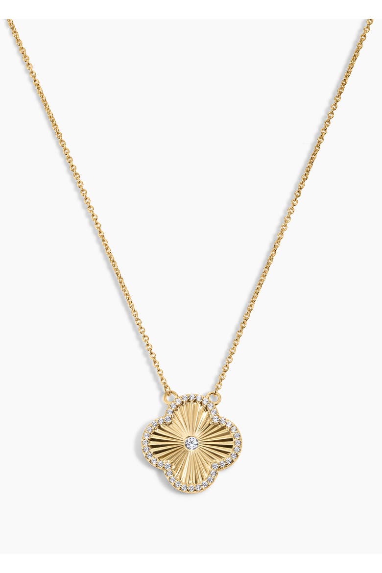 Icon Clover Necklace, Bracelet and Studs - Set of 3, Alternate, color, Gold