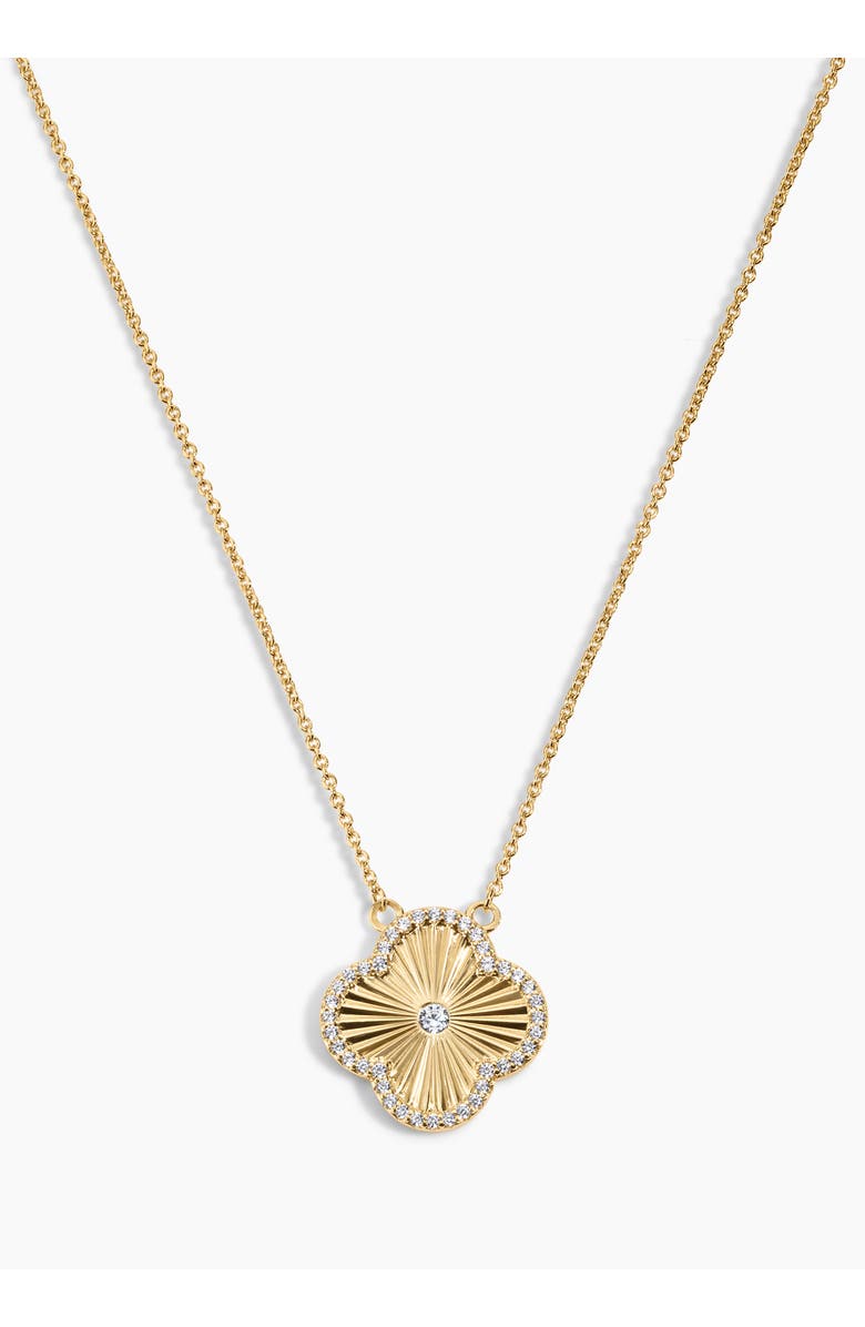 Electric Picks Icon Clover Necklace, Bracelet and Studs - Set of 3, Alternate, color, Gold