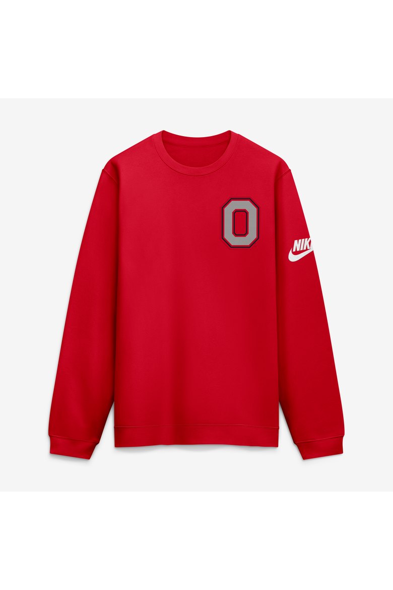 Men's Nike Scarlet Ohio State Buckeyes Legacy Sweatshirt, Main, color, Scarlet
