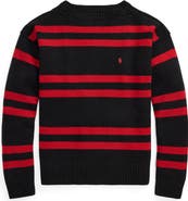 Polo Ralph Lauren Stripe Crewneck Wool Sweater
