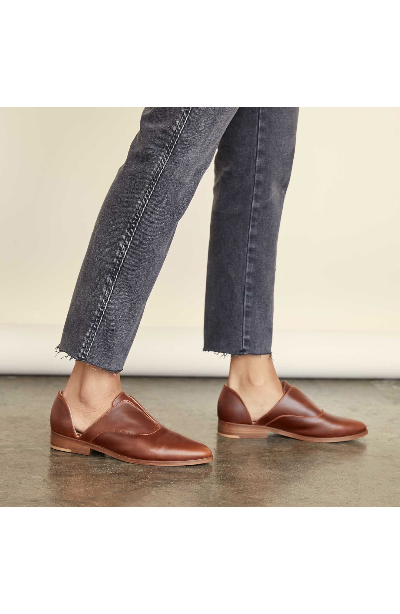 Emma d'Orsay Loafer, Alternate, color, BRANDY