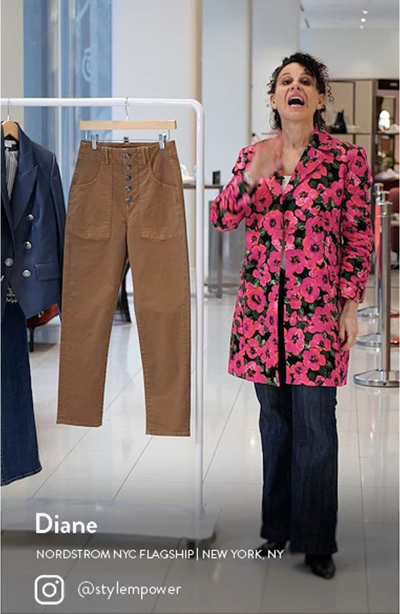 Arya High Waist Crop Straight Leg Jeans, sales video thumbnail