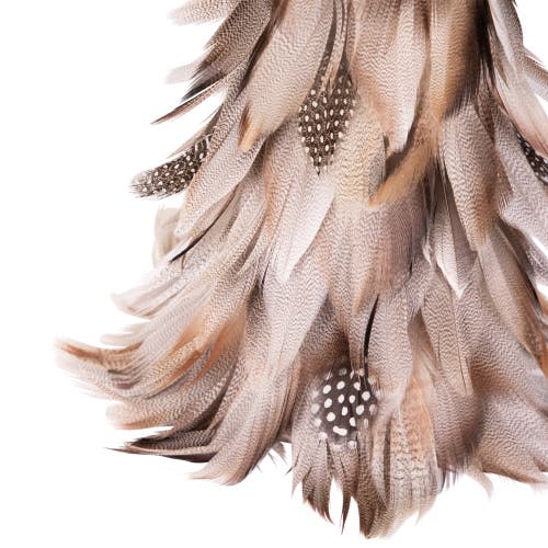Northlight Layered Feather Cone Tree Christmas Decoration In Brown