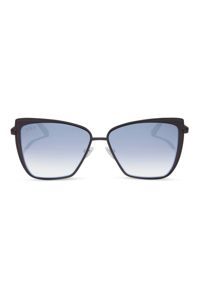 58mm Square Sunglasses, Main, color, MATTE DUSK METAL