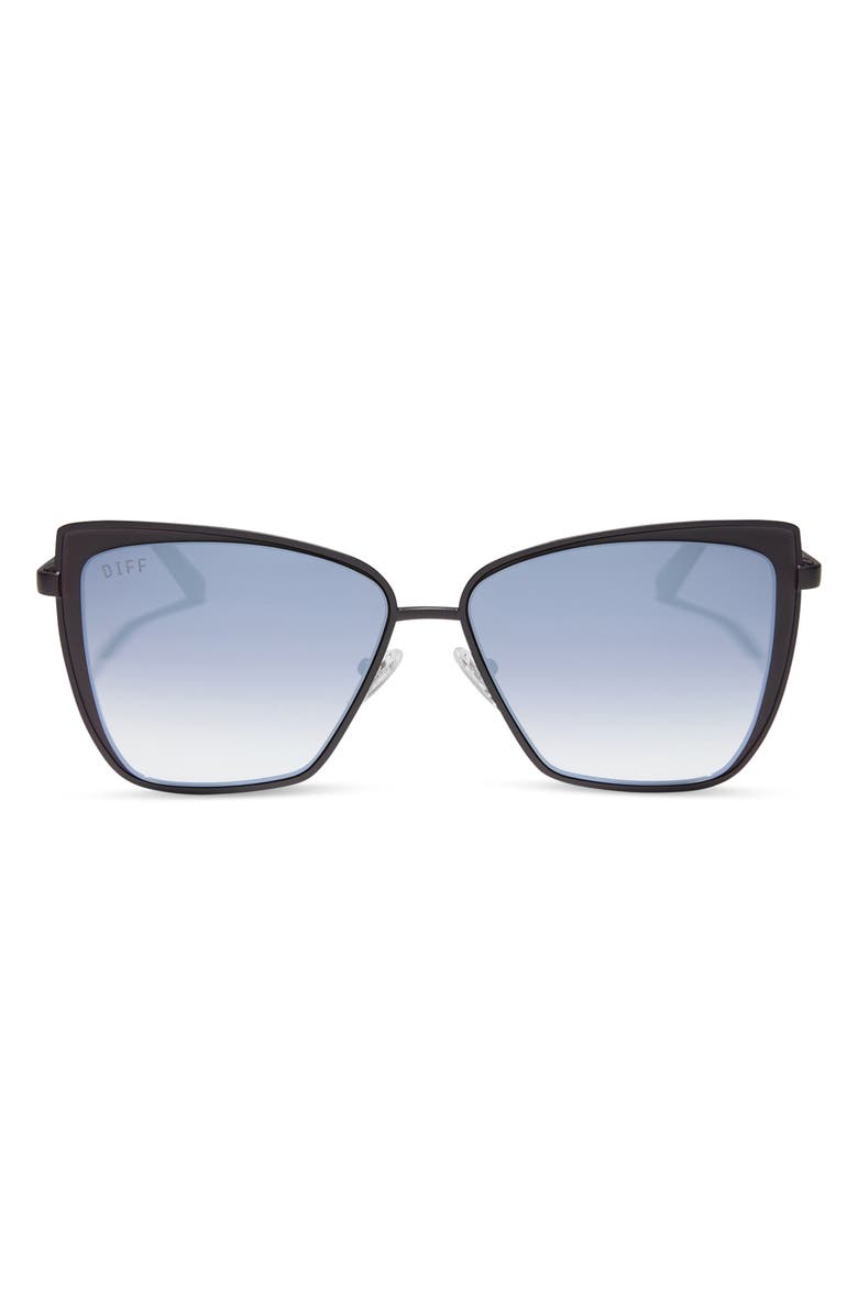 DIFF 58mm Square Sunglasses, Main, color, Matte Dusk Metal