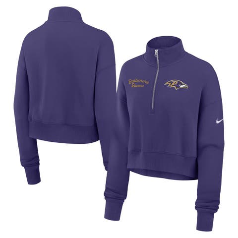 Women's Nike Purple Baltimore Ravens Primetime Phoenix Half-Zip Sweatshirt
