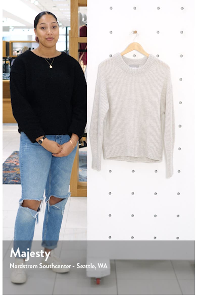 The Oversize Alpaca Blend Crewneck Sweater video