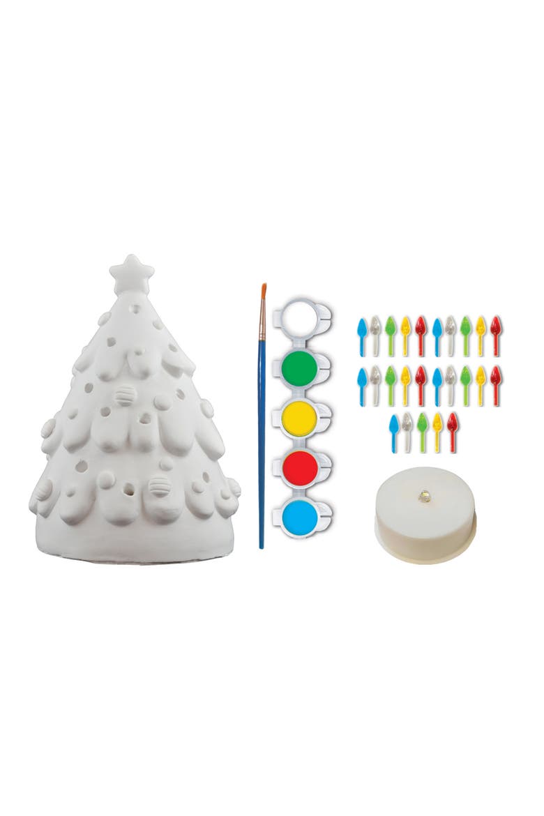 Christmas Tree Light-Up Plaster Kit, Alternate, color, Multicolor