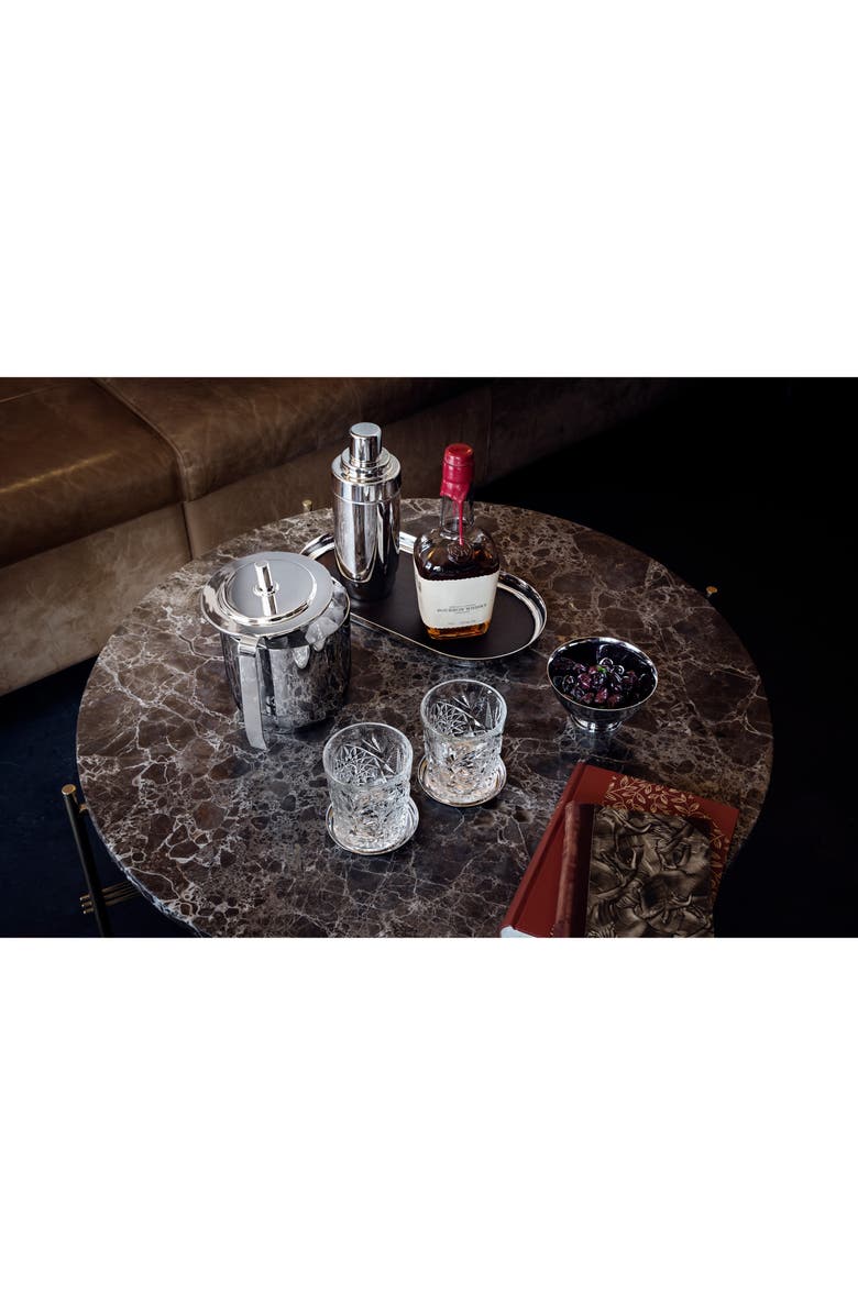 Georg Jensen Manhattan Ice Bucket with Tongs, Alternate, color, Stainless Steel