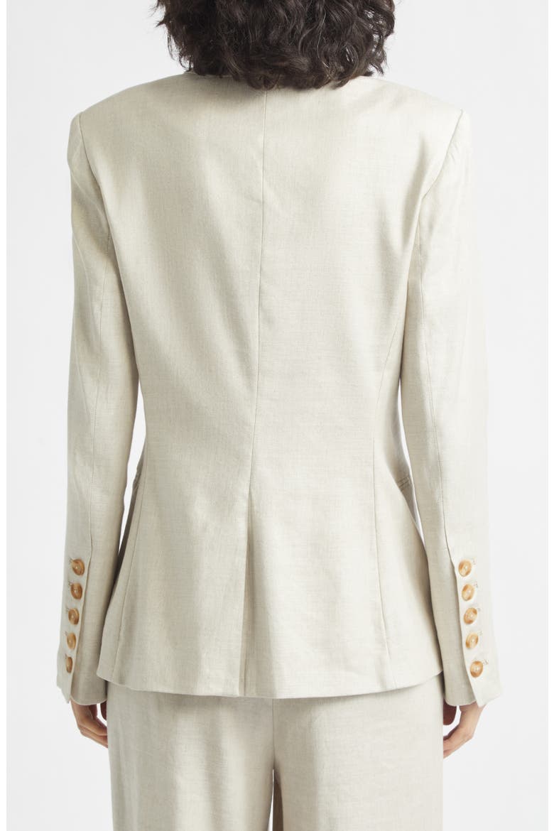 Jazmin Linen Blend Double Breasted Blazer, Alternate, color, DESERT