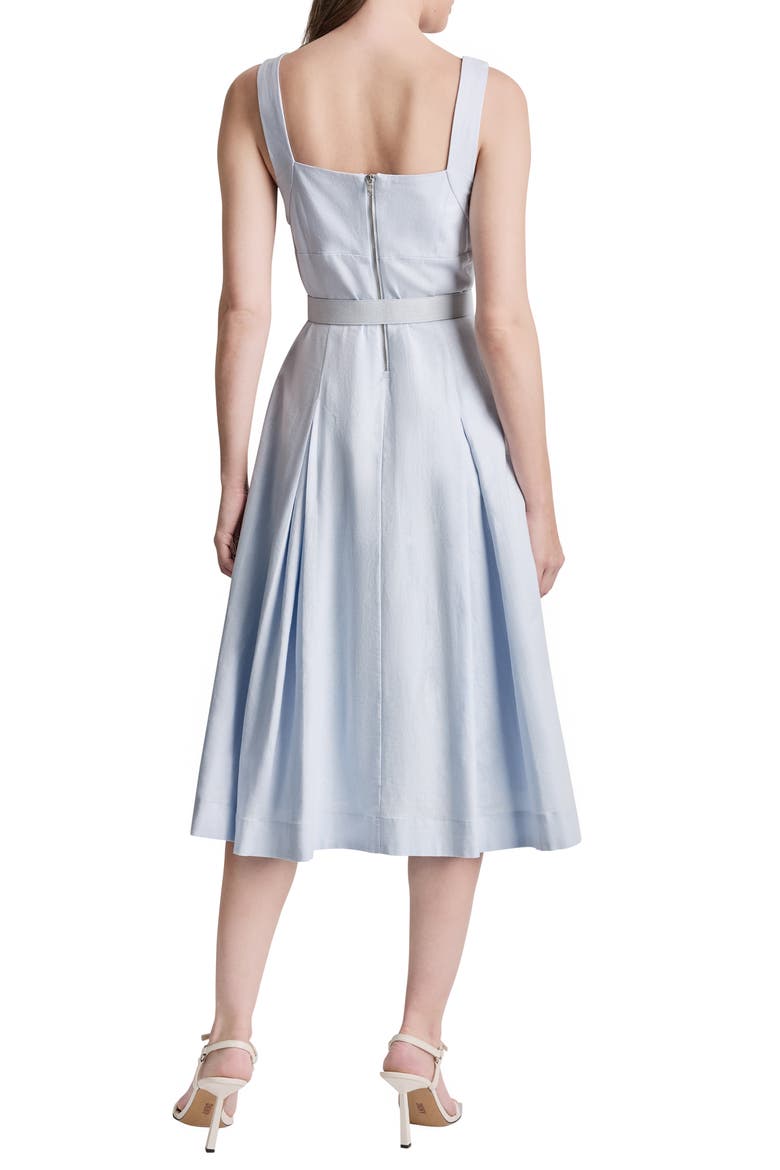 Strapless Midi Dress, Alternate, color, SKYWAY BLU