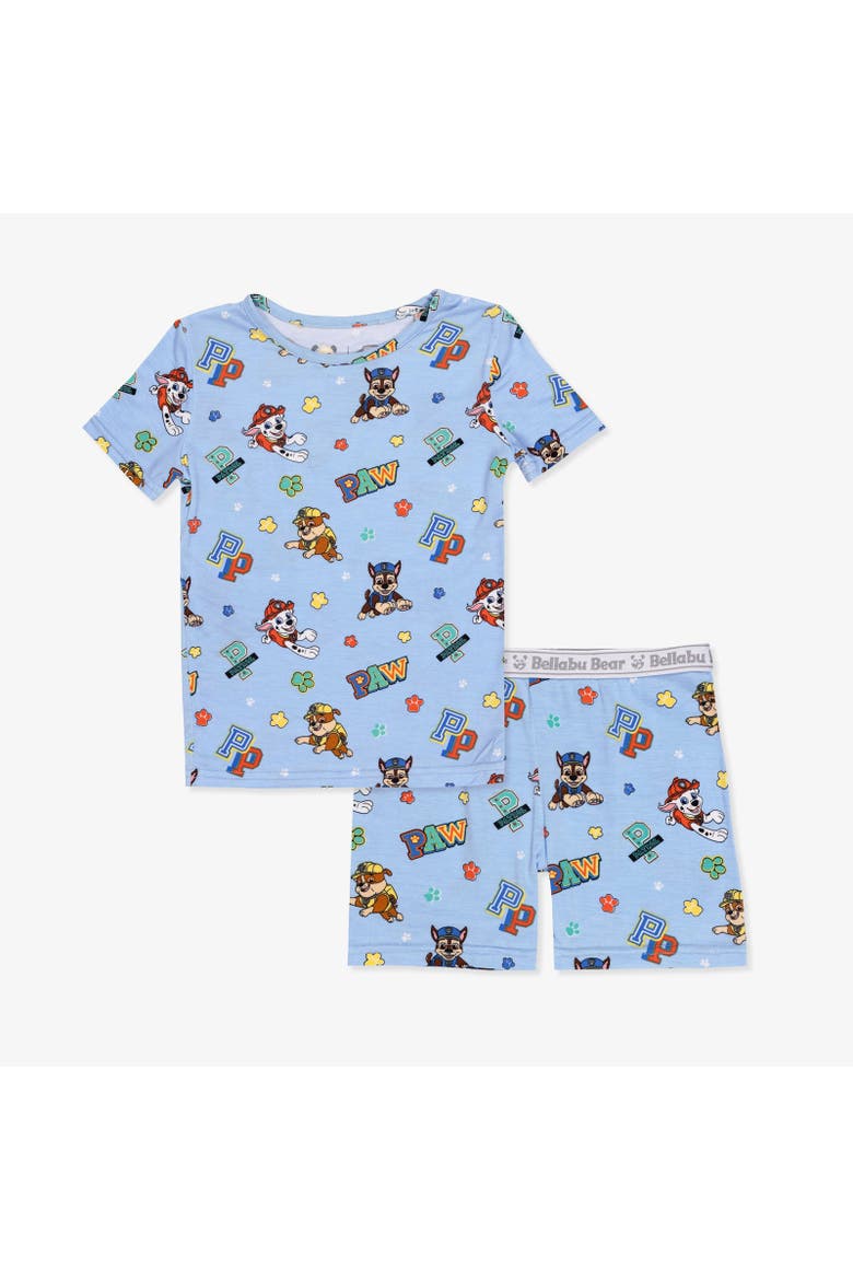 PAW Patrol Varsity Blue Kids 2-Piece Short Sleeve & Shorts Pajama Set, Main, color, PAW Patrol: Varsity Blue
