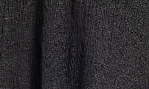 Max Studio Tie Keyhole Cap Sleeve Top In Black
