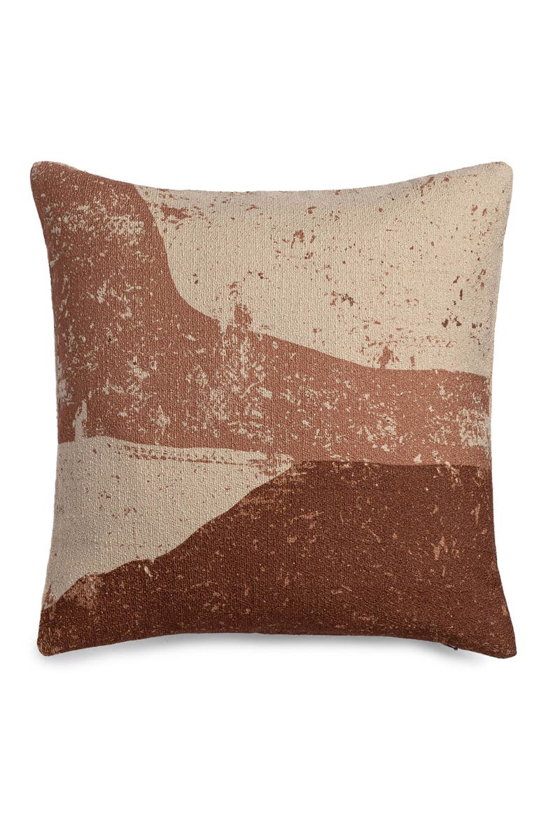 Canyon Layers Accent Pillow, Main, color, BROWN