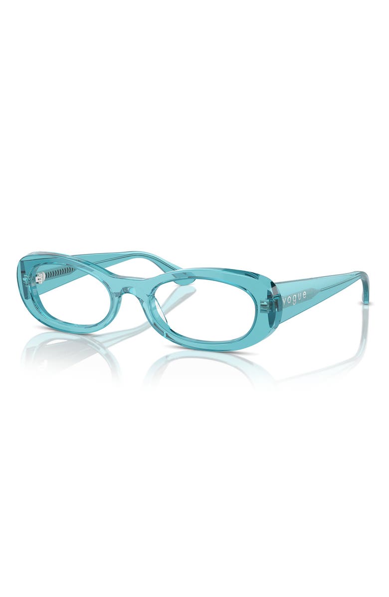 VOGUE 53mm Oval Optical Glasses, Alternate, color,