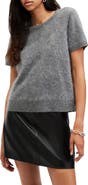 AllSaints Rebel Short Sleeve Cashmere Sweater