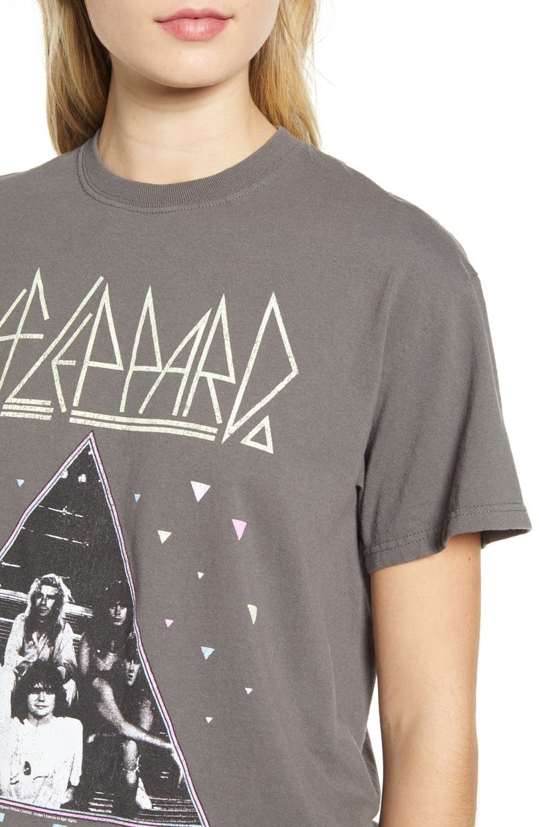 Vinyl Icons Def Leppard Oversize Tee, Alternate, color, 