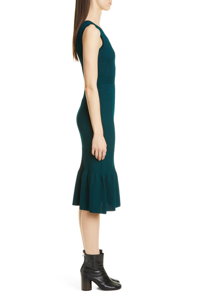 Pointelle Sweater Dress, Alternate, color, SPRUCE