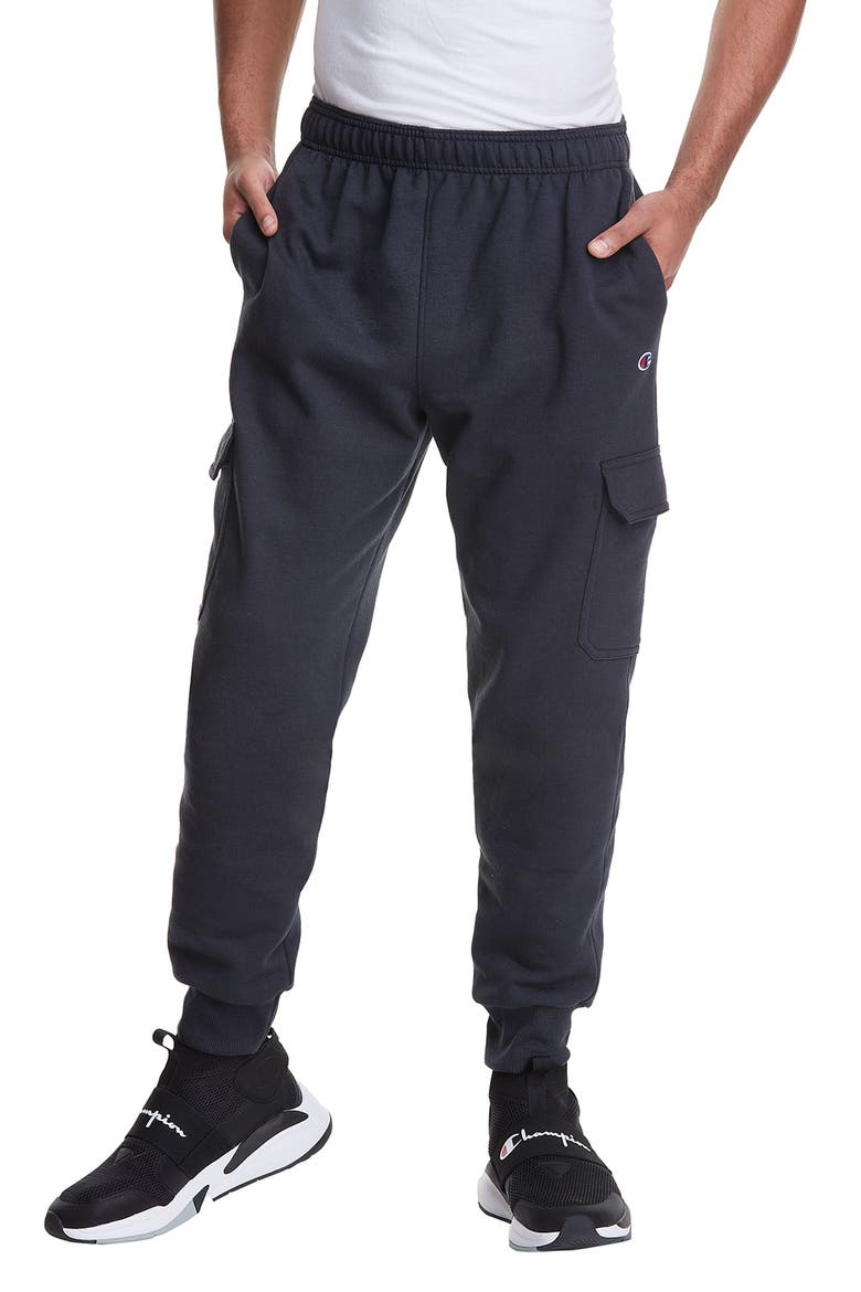 Powerblend Cargo Joggers, Main, color, BLACK