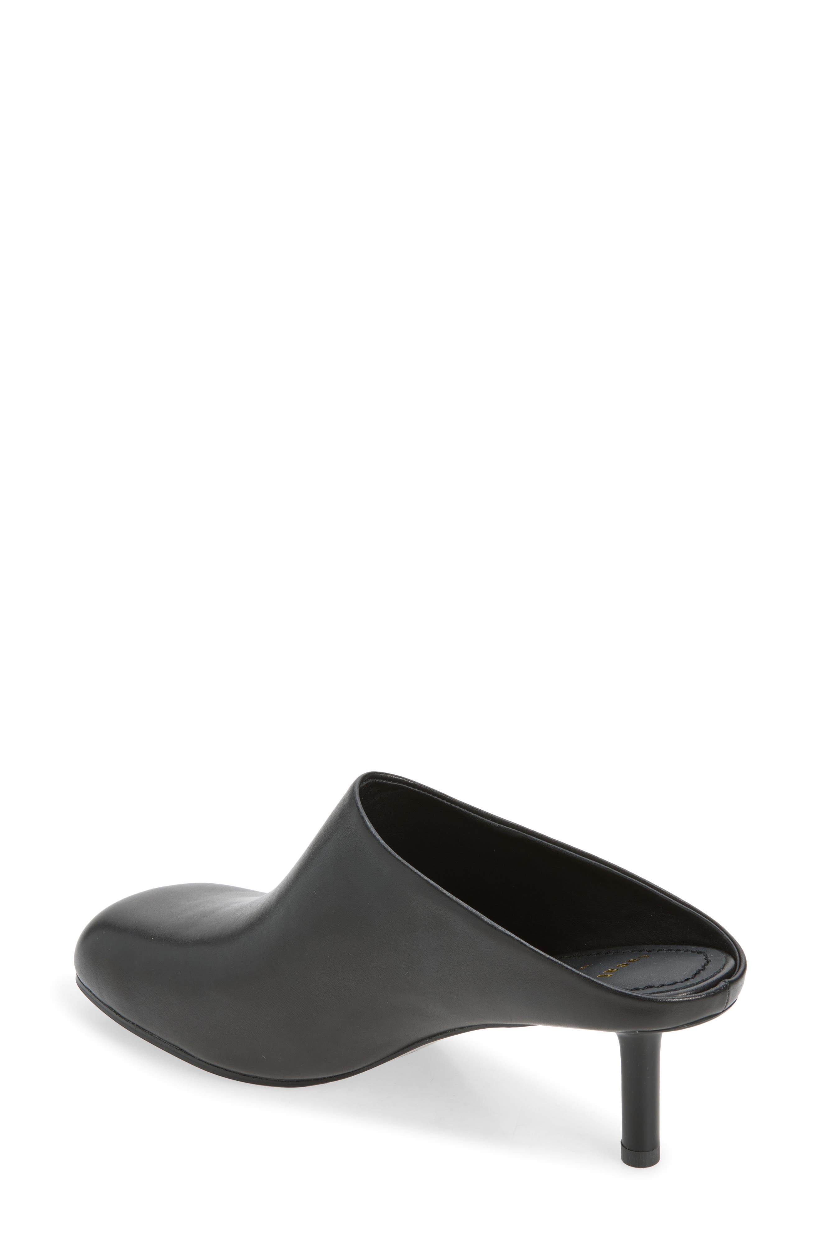 Square Toe Mule, Alternate, color, BLACK