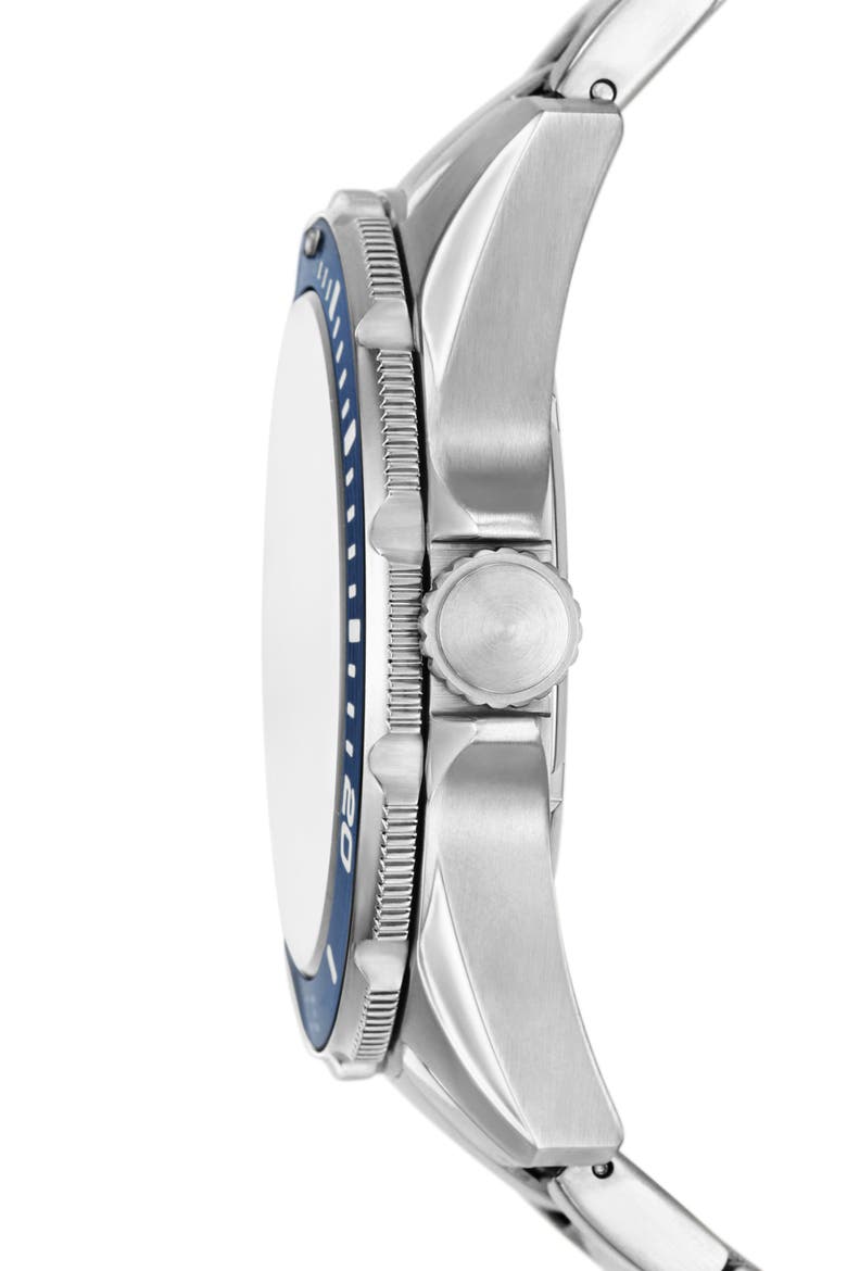 Dalton Bracelet Watch, 42mm, Alternate, color, SILVER