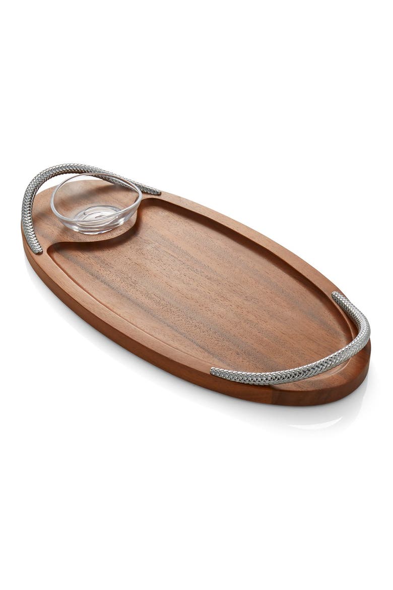 Bread Board & Dipping Bowl, Main, color, BROWN