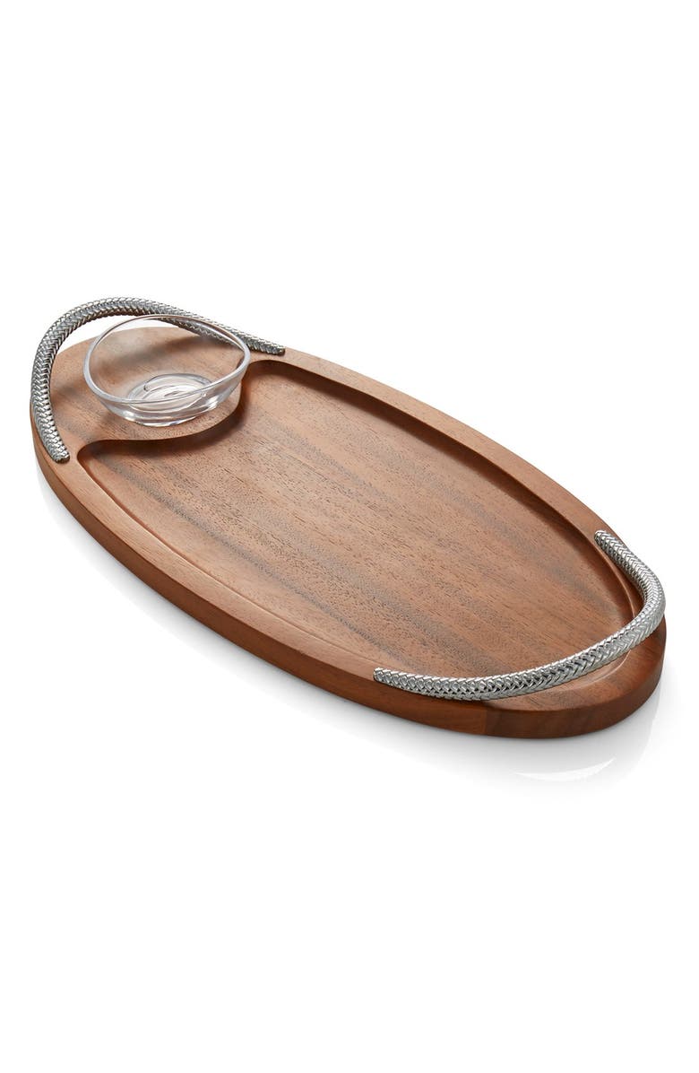 Nambé Bread Board & Dipping Bowl, Main, color, 
