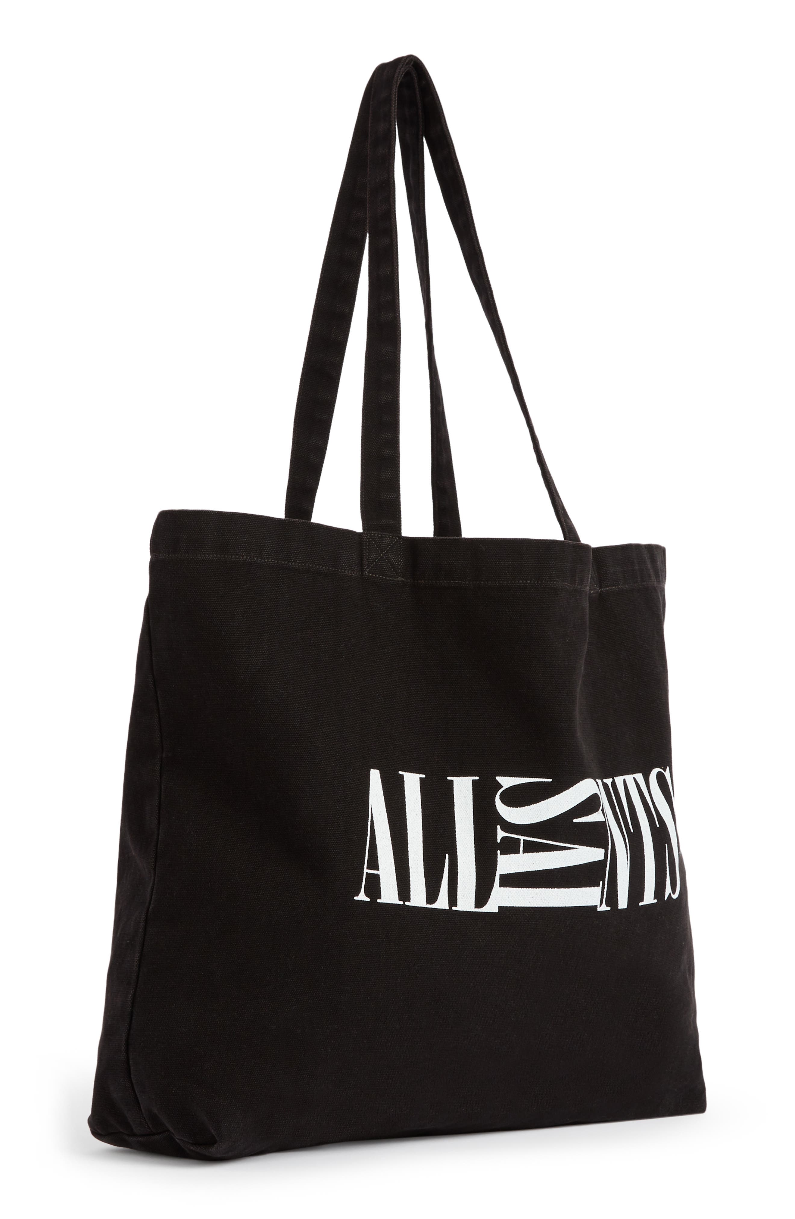 AllSaints Oppose Cotton Tote, Alternate, color, 