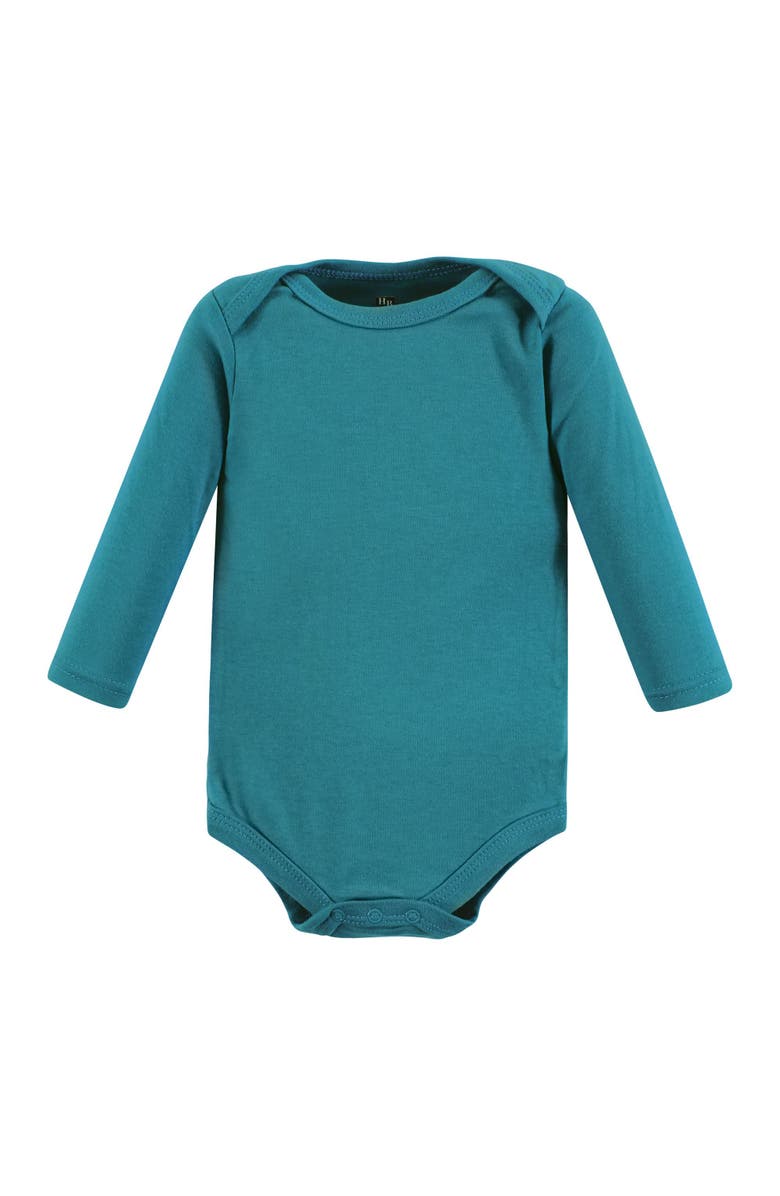 Hudson Baby Cotton Long-Sleeve Bodysuits 7-Pack, Alternate, color, Moon And Back