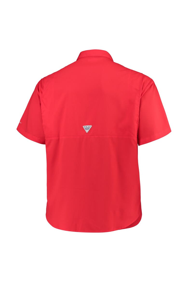 Men's Columbia Red Georgia Bulldogs Big & Tall Collegiate Tamiami Button-Down Shirt, Alternate, color, Red