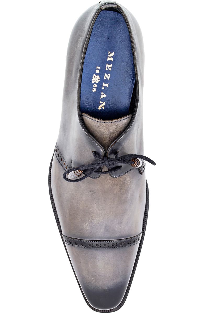 Mezlan 2-Eyelet Cap Toe Leather Derby, Alternate, color, Pearl Grey