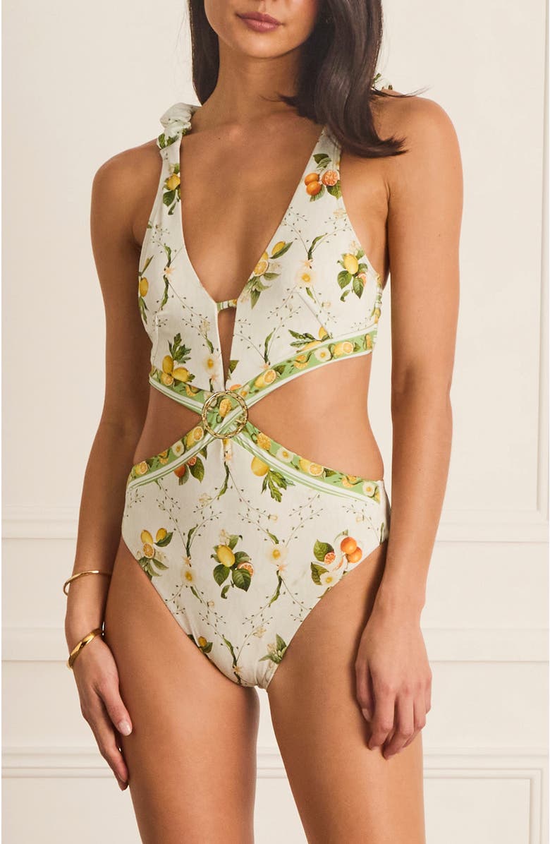 Aqua Blu Valencia Kendall One Piece, Main, color, White