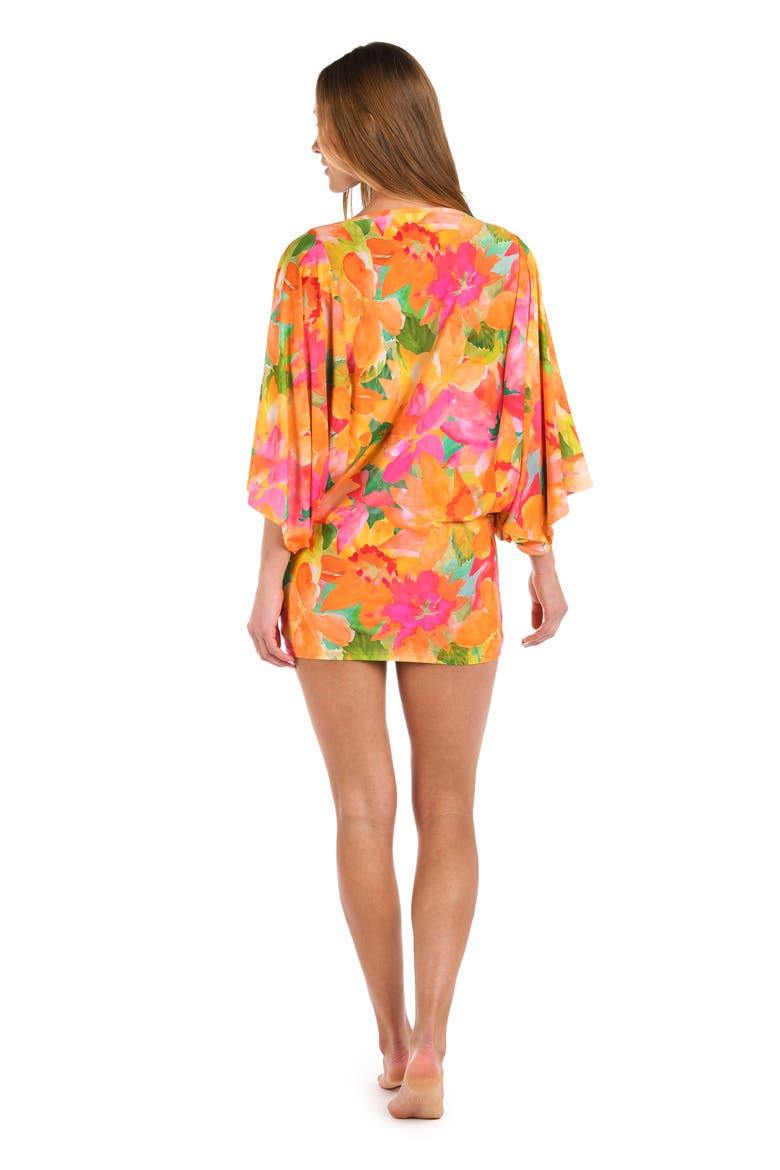 Utopia Cover-Up Minidress, Alternate, color, YELLOW MULTI