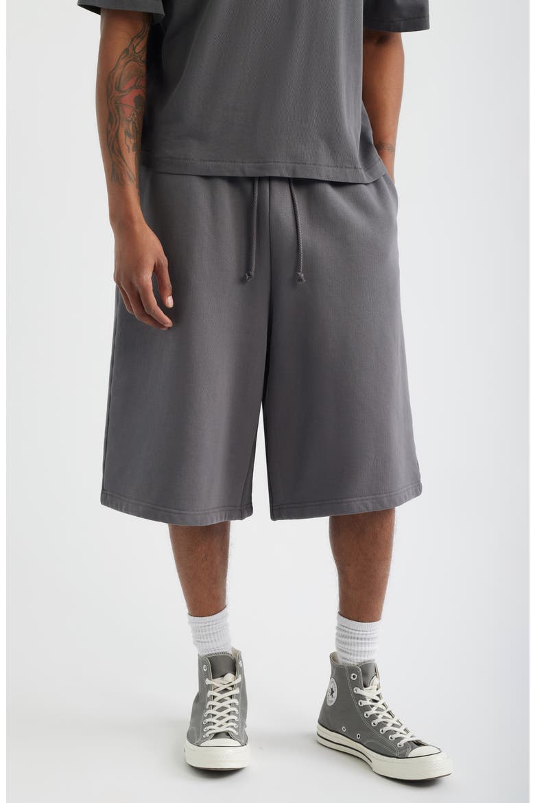 Core Big Sweatshorts, Main, color, VINTAGE GREY