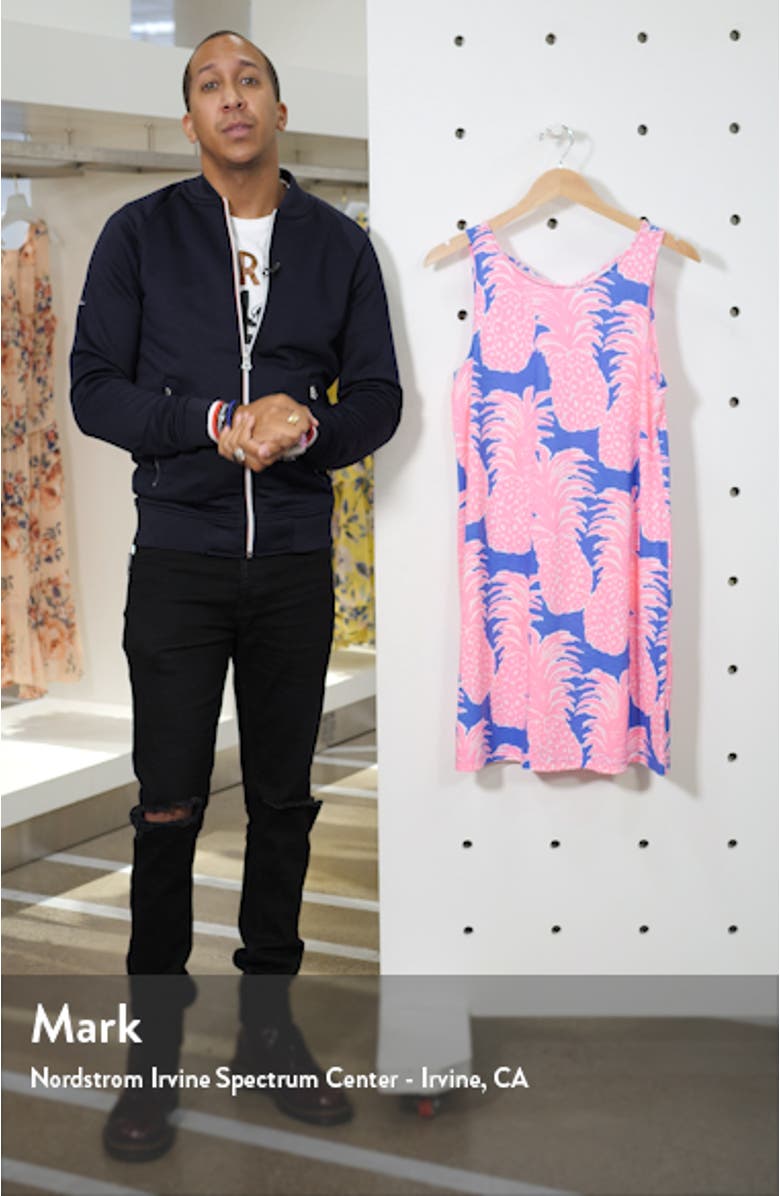 Kristen Pineapple Print Swing Dress, sales video thumbnail