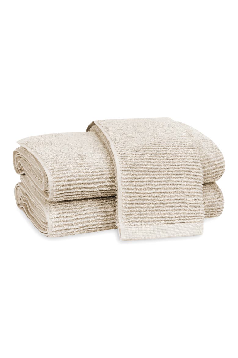 Aman Rib Cotton Bath Towel, Main, color, LIGHT BEIGE