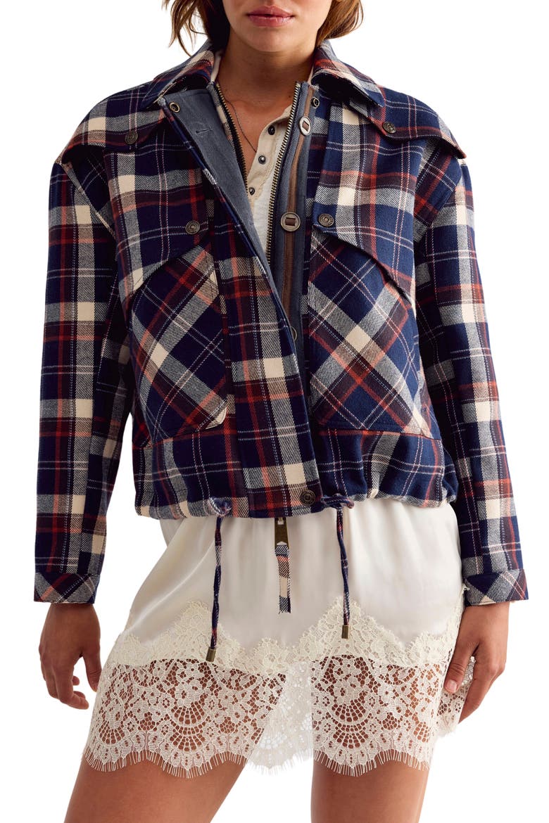 Morant Bay Plaid Jacket, Main, color, MIDNIGHT COMBO