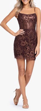 Blondie Nites Sequin Corset Cocktail Minidress