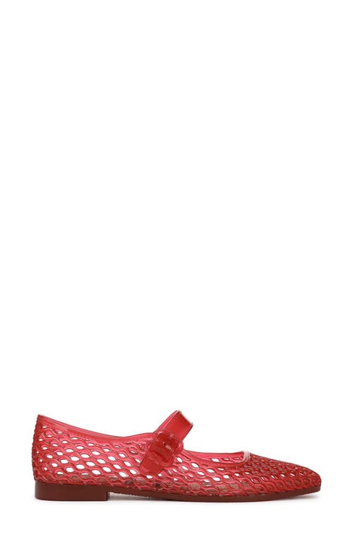 Shop Sam Edelman Michaela Mary Jane Flat In Red