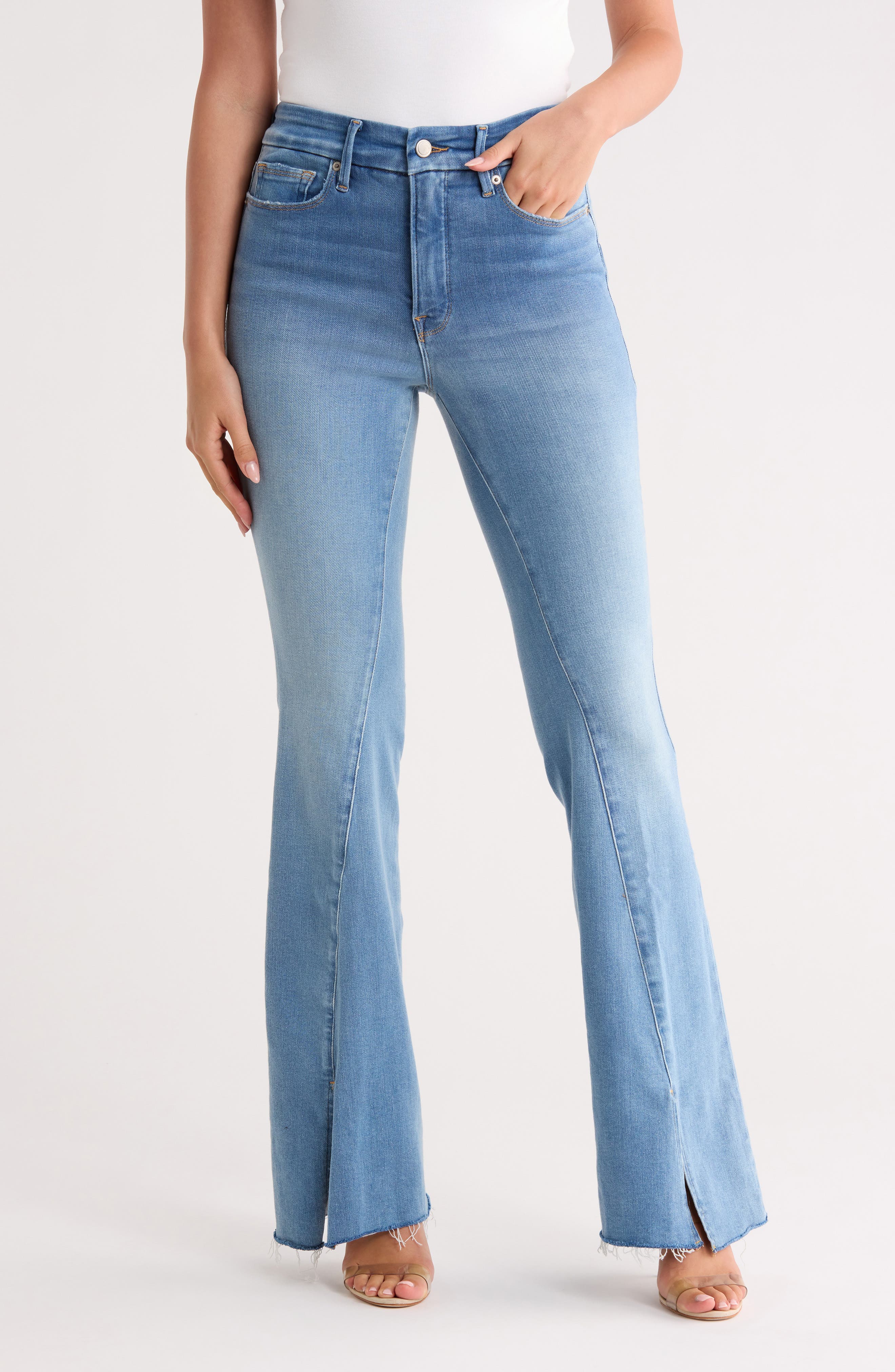 Good American Good Legs Flare Jeans